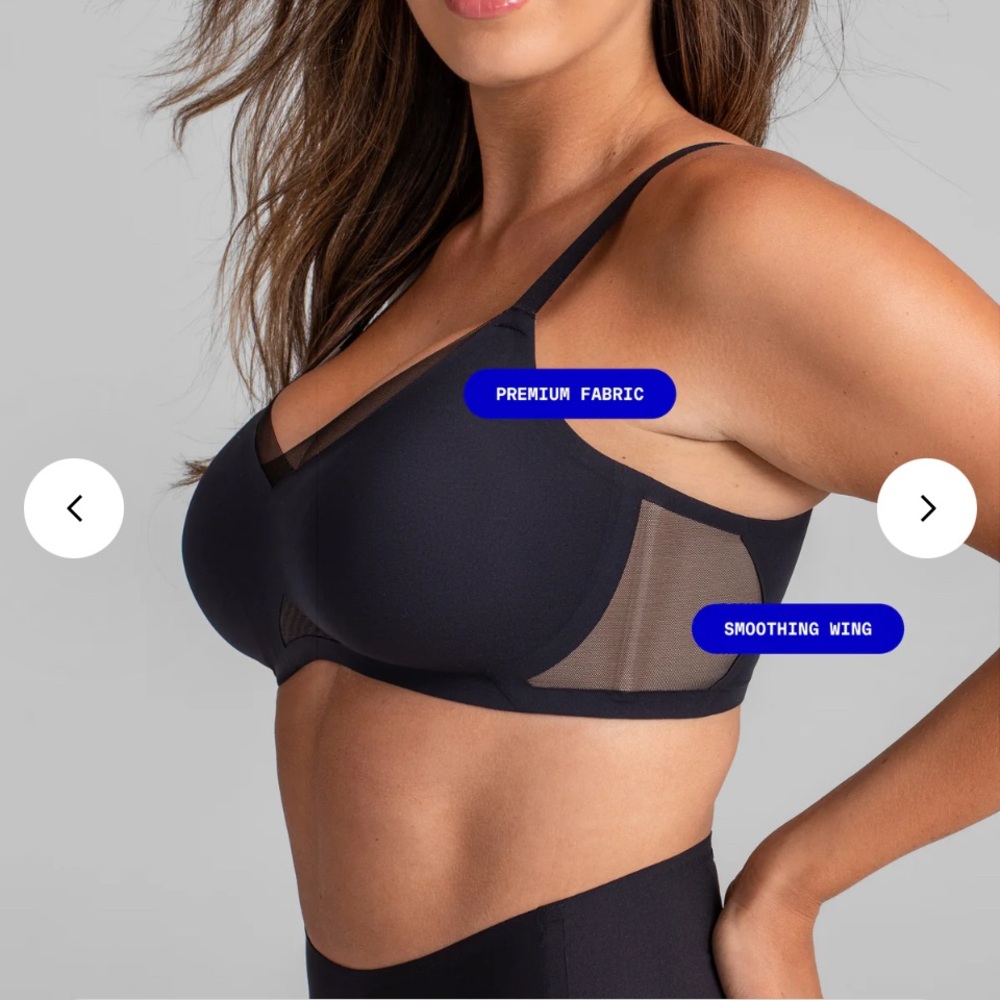 Honeylove Black LiftWear Crossover Bra - Picture 3 of 10